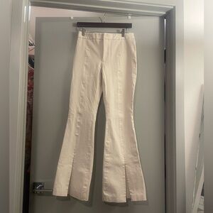 Banana Republic Cream Flare Pants